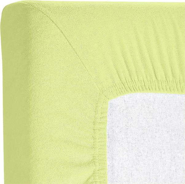 KUM Spannbettlaken "Frottee Spannbetttuch" bis ca. 30 cm Matratzenhöhe, wei günstig online kaufen