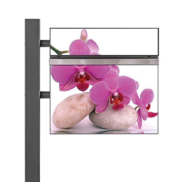 Banjado Standbriefkasten Anthrazit 45x120x16.5cm Groß Inkl. Montagematerial günstig online kaufen
