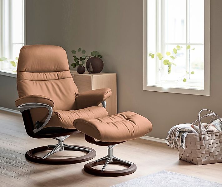 Stressless Relaxsessel "Sunrise" Relaxsessel mit Hocker, mit Signature Base günstig online kaufen