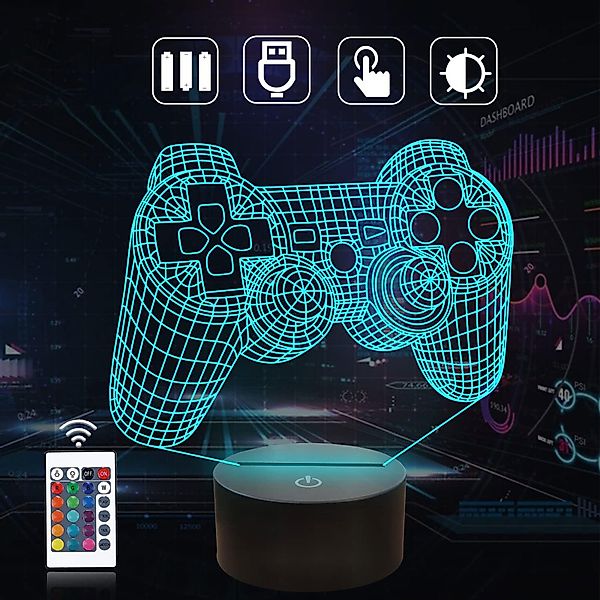 REDOM LED Nachttischlampe Illusionslampe Ambientelampe 3D günstig online kaufen