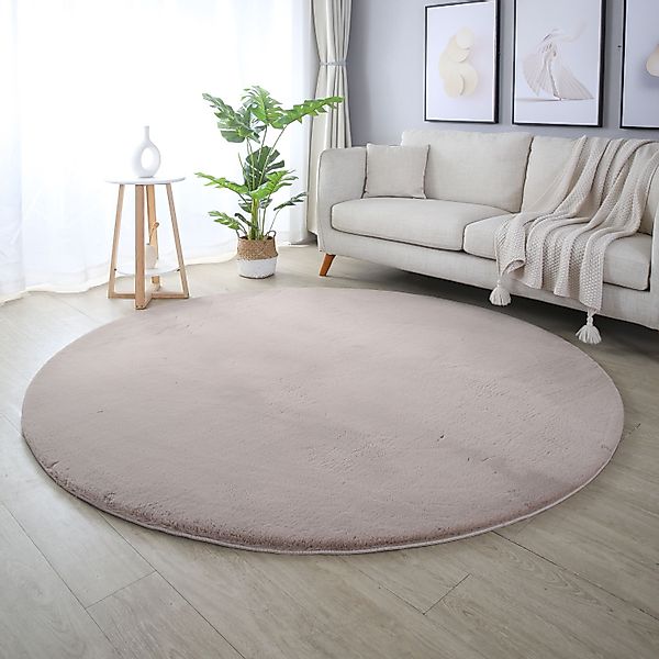 SIMPEX24 Teppich Unicolor - Einfarbig, Rund, günstig online kaufen