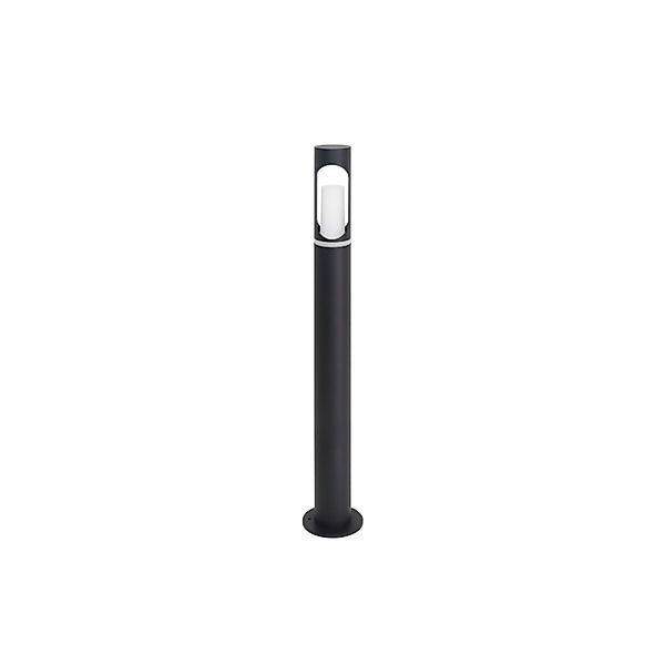 LUXULA Pollerleuchte Schwarz GU10 Fassung IP44 Aluminium mit Erdspieß Höhe günstig online kaufen