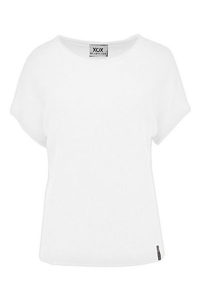 XOX T-Shirt XOX Pullunder Rundhals, kurzarm, Boxy Shirt weiß - Fair Trade, günstig online kaufen