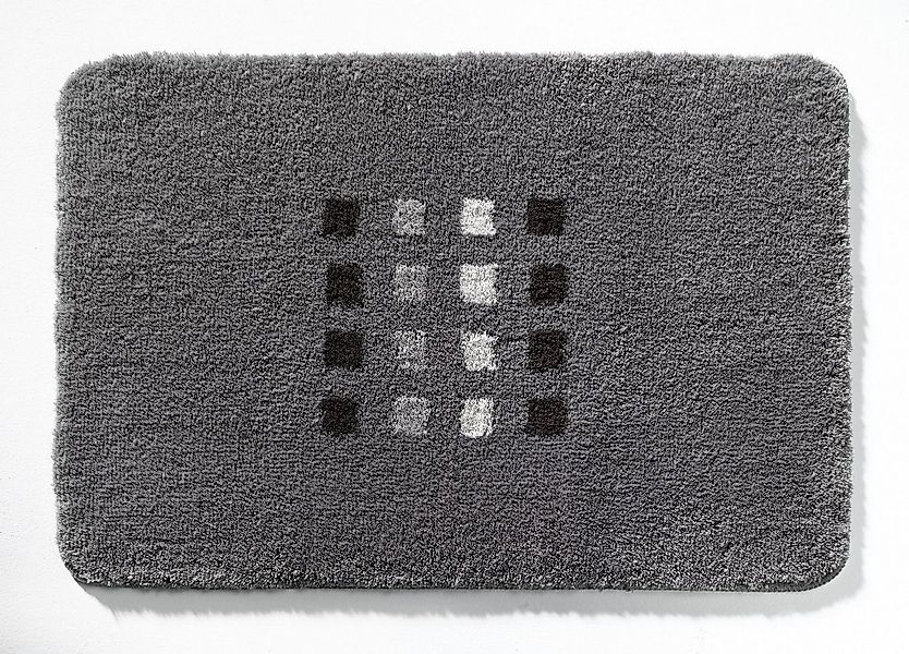 Kleine Wolke Badematte Kleine Wolke WC-Vorlage QUADRI LBH 50x50x2 cm grau günstig online kaufen