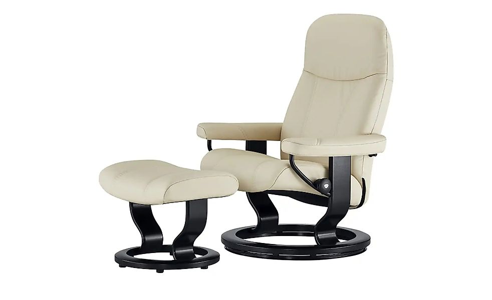 Stressless Relaxsessel mit Hocker Leder Consul L ¦ creme ¦ Maße (cm): B: 85 günstig online kaufen