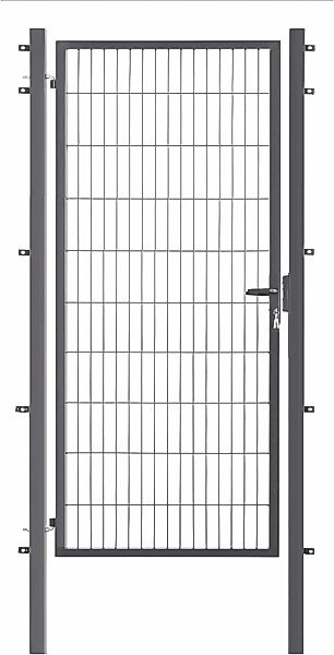 GARDEN N MORE Zauneinzeltür "Einzeltor Excellent" 203 cm hoch, anthrazit günstig online kaufen