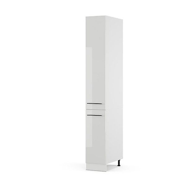 Vicco Badschrank Fame-Line Weiß Hochglanz/Weiß 30 x 207 cm günstig online kaufen