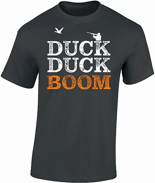 Baddery Print-Shirt Jäger T-Shirt - Duck Duck Boom - Geschenk für Jäger - J günstig online kaufen