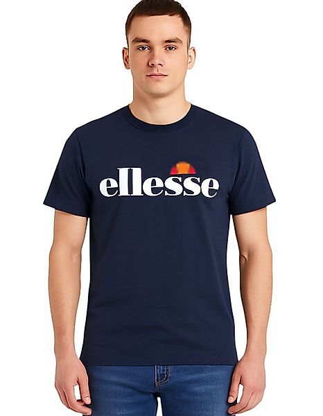 Ellesse Print-Shirt ELLESSE navy T-Shirt Herren S - XXL dunkelblau Ellesse günstig online kaufen