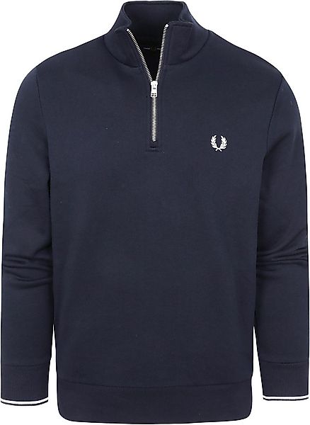 Fred Perry Half Zip Pullover Navy Blau - Größe L günstig online kaufen