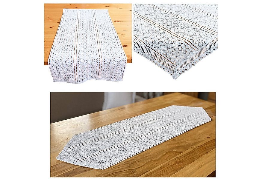 heimtexland Tischdecke heimtexland ® Tischwäsche Häkelspitze Landhaus Tisch günstig online kaufen