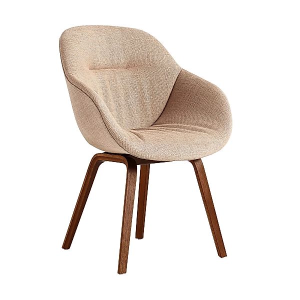 HAY - About a Chair AAC 123 Soft Armlehnstuhl - dunkles beige/Stoff Leinen/ günstig online kaufen