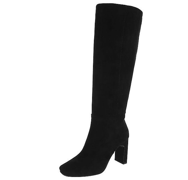 Ital-Design Eleganter hoher Stiefel mit Blockabsatz für Damen High-Heel-Sti günstig online kaufen