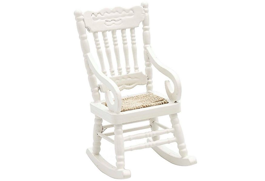 Rico Design Wichtel Miniatur Schaukelstuhl weiß 5x6,7x10,2cm - Wichtel- und günstig online kaufen