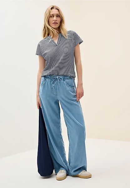 Cecil T-Shirt bestehend aus einem Materialmix günstig online kaufen