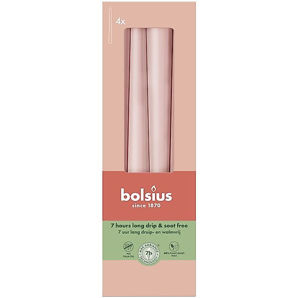 Bolsius Spitzkerze Bolsius Spitzkerzen rosa 24,5 günstig online kaufen