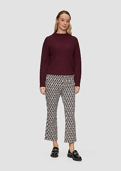 s.Oliver 7/8-Hose Hose Slim-Fit-Hose mit Flared Leg und Elastikbund günstig online kaufen