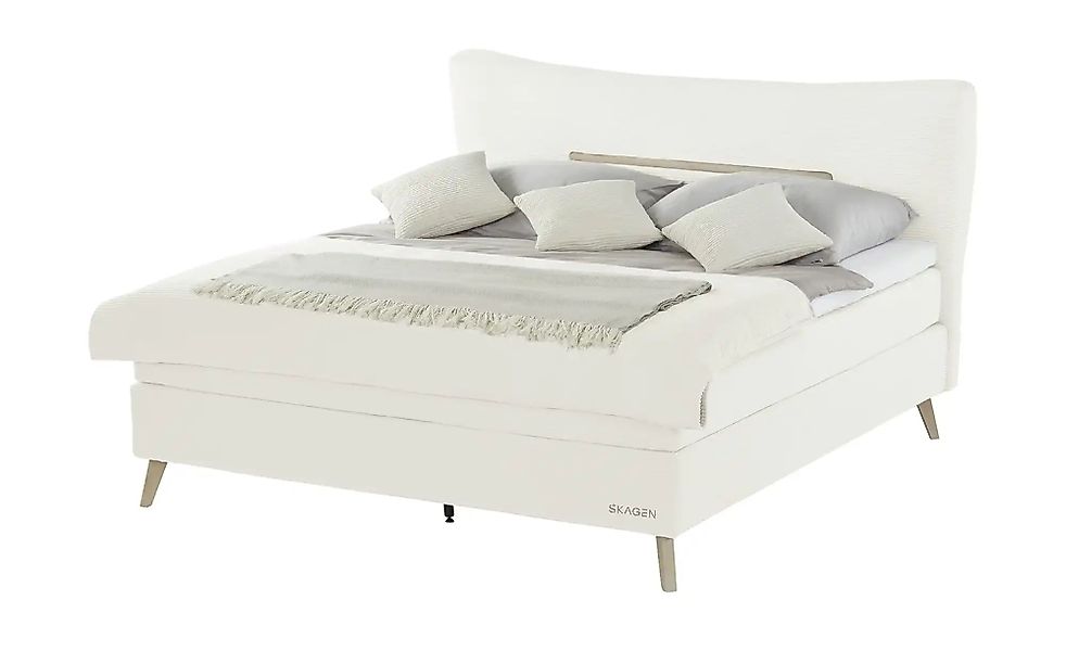 SKAGEN STUDIO Boxspringbett  Vestre ¦ creme ¦ Maße (cm): B: 174 H: 123 Bett günstig online kaufen