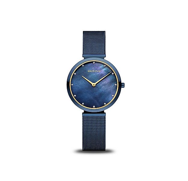 Bering Quarzuhr Bering Classic blau glänzend 18132-399 18132-399, Bering Cl günstig online kaufen