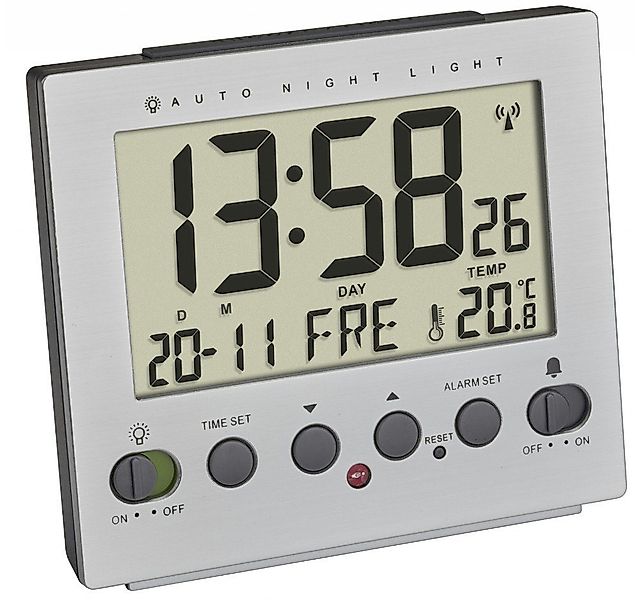TFA Dostmann Funkwecker digital TFA 60.2561.55 mit Nachtbeleuchtung über Li günstig online kaufen