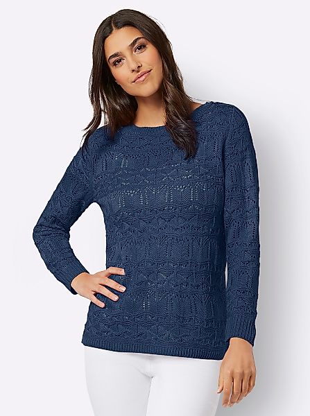 Sieh an! Strickpullover Ajourpullover günstig online kaufen