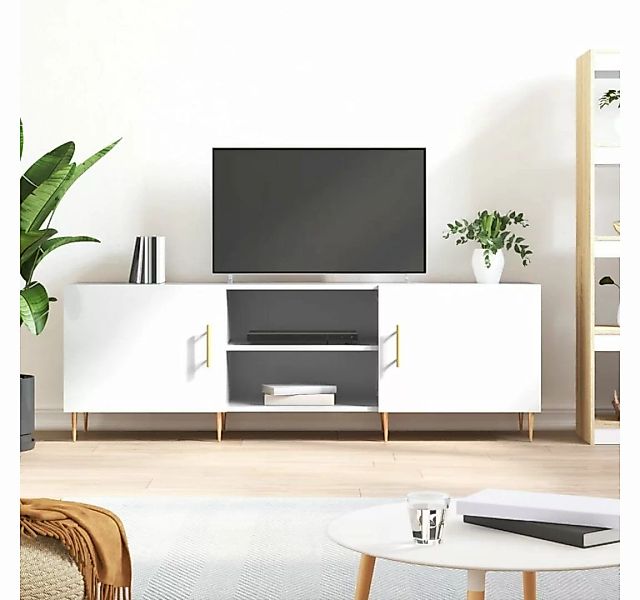 vidaXL TV-Schrank TV-Schrank Hochglanz-Weiß 150x30x50 cm Holzwerkstoff günstig online kaufen