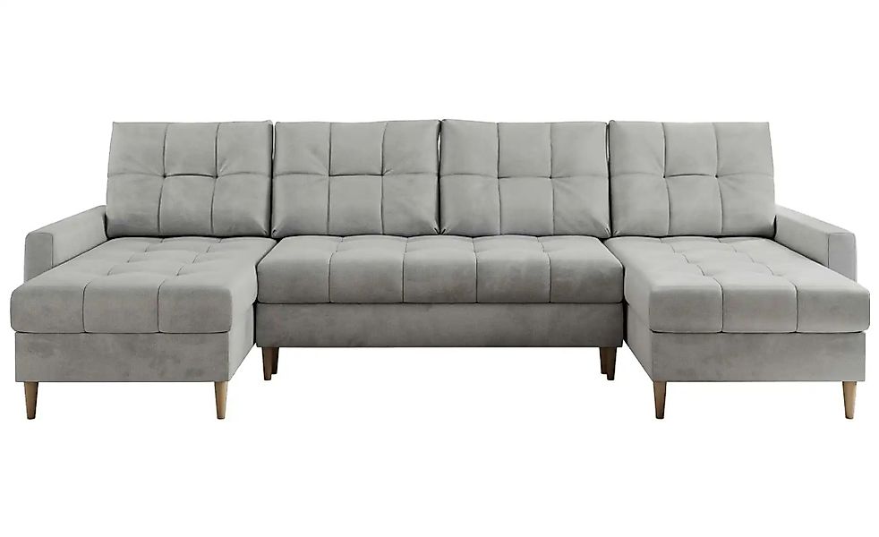 Wohnlandschaft mit Schlaffunktion Astra ¦ silber ¦ Maße (cm): B: 290 H: 75 günstig online kaufen