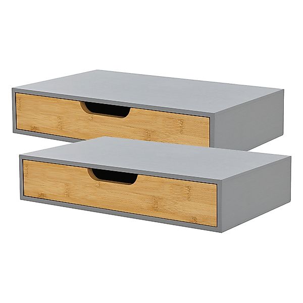 en.casa Wandregal, »Bokn« mit Schublade 40x24x8 günstig online kaufen