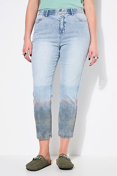 Studio Untold 5-Pocket-Jeans Mom-Jeans bedruckter Saum günstig online kaufen