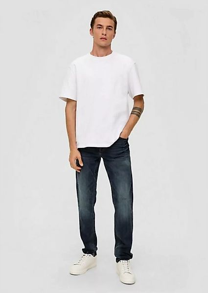 s.Oliver Stoffhose Jeans Nelio / Slim Fit / Mid Rise / Slim Leg Label-Patch günstig online kaufen