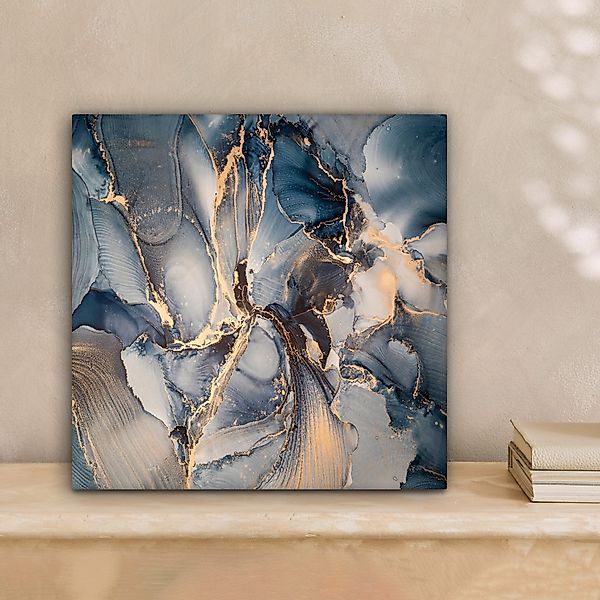 OneMillionCanvasses® Leinwandbild Marmor - Grau - günstig online kaufen