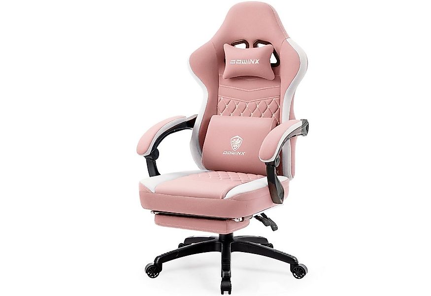 Dowinx Gaming-Stuhl Stoff-Massage-Gaming-Stuhl mit Fußstütze, ergonomisches günstig online kaufen