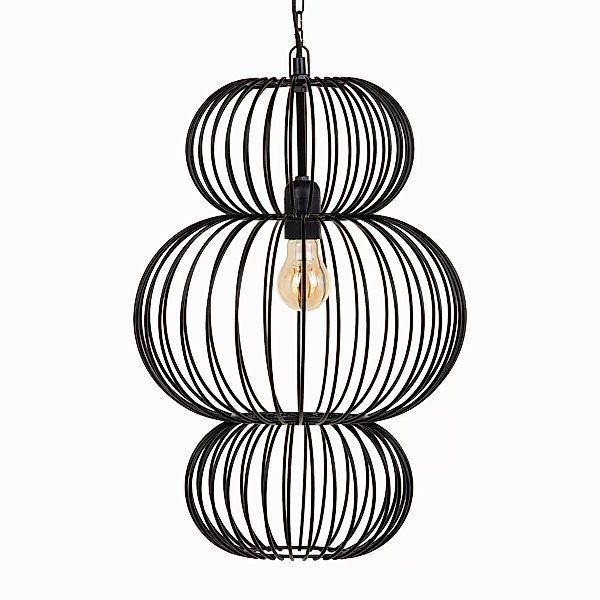 Deckenlampe 34 X 34 X 51 Cm Schwarz Eisen günstig online kaufen