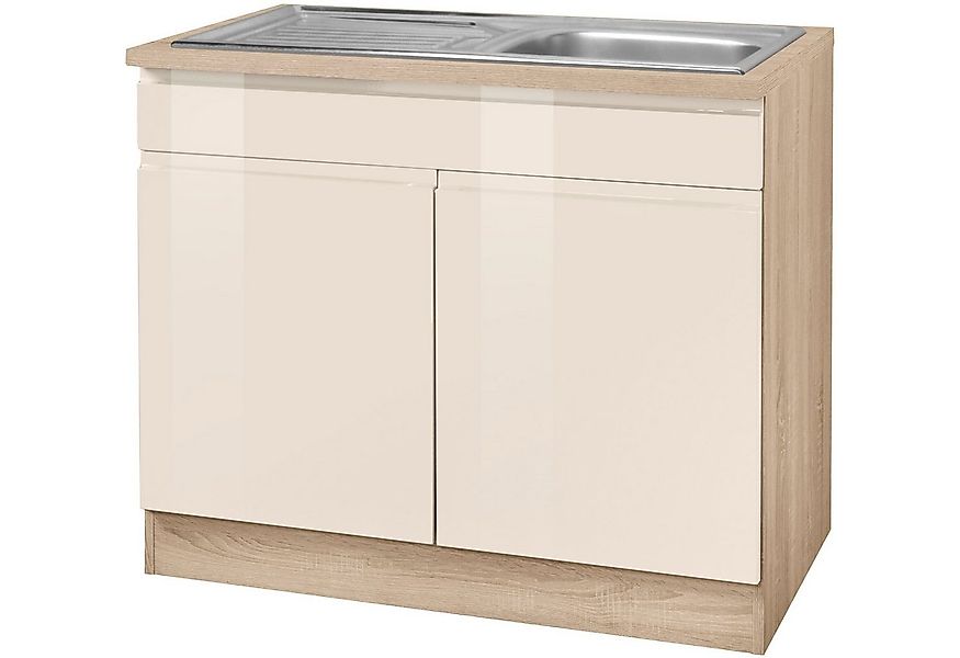 KOCHSTATION Spülenschrank KS-Virginia 100 cm breit, inklusive Einbauspüle günstig online kaufen