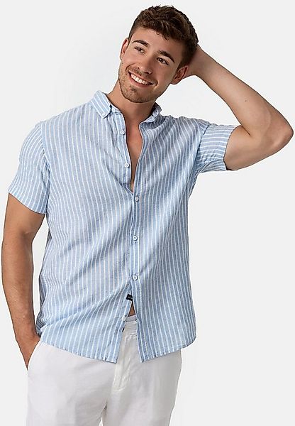Indicode Kurzarmhemd Herren INBravida Herrenhemd Kurzarm aus einem leichtem günstig online kaufen