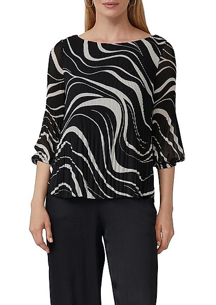 s.Oliver BLACK LABEL Klassische Bluse mit All-Over Print günstig online kaufen