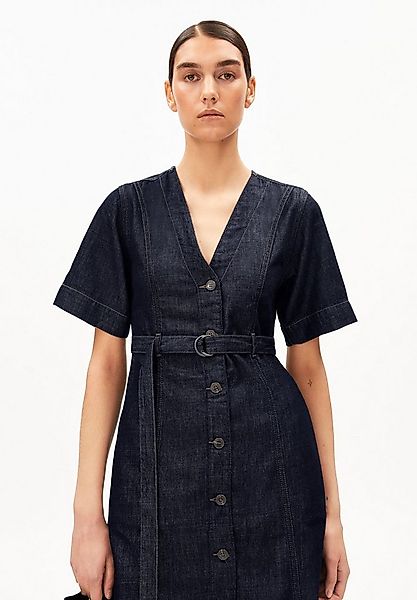 Armedangels Jeanskleid BELTED DENIM Jeanskleid aus Baumwoll-Lyocell-Mix V-A günstig online kaufen