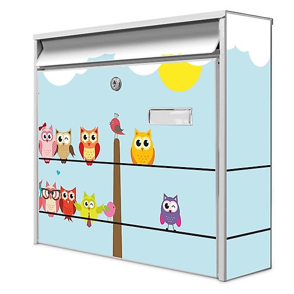 Banjado Briefkasten Weiß 36.2x32.2x10cm Groß / Inkl. Montagematerial & 2 Sc günstig online kaufen