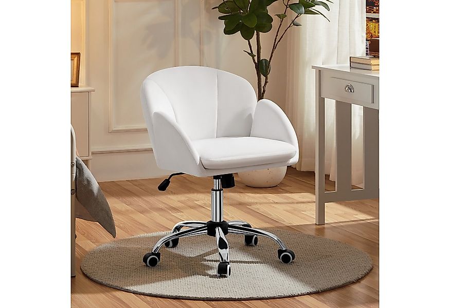 Yaheetech Drehstuhl Schreibtischstuhl mit 5 Rollen, Bürostuhl Schminkstuhl, günstig online kaufen