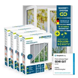 Hoberg Insektenschutz-Fensterrahmen Fliegengitter Moskitonetz inkl. Pollens günstig online kaufen