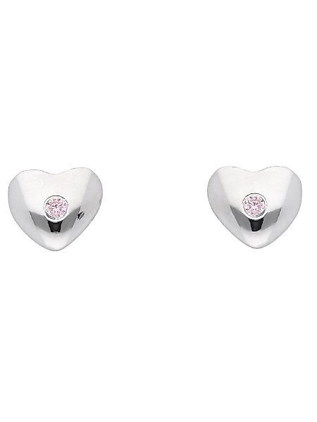 Adelia´s Paar Ohrhänger "925 Silber Ohrringe Ohrstecker Herz", mit Zirkonia günstig online kaufen