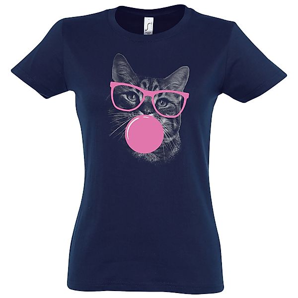 Youth Designz T-Shirt Katze Kaugummi Damen günstig online kaufen