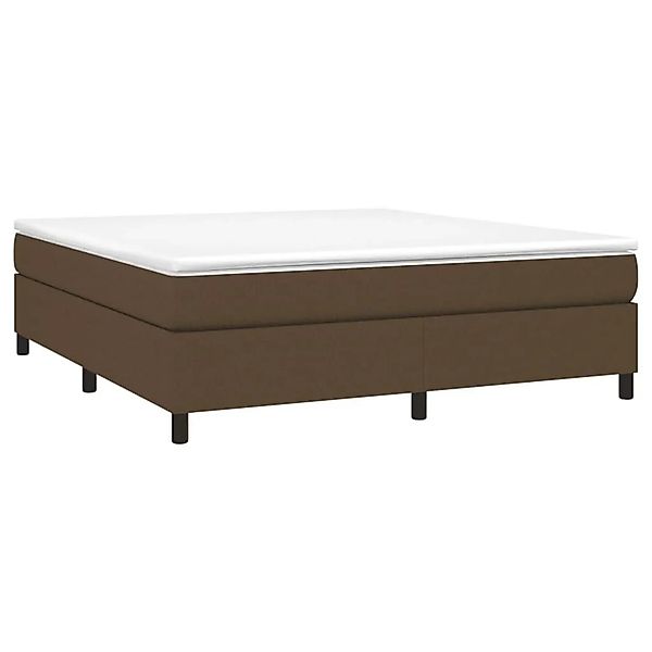 vidaXL Boxspringbett mit Matratze Dunkelbraun 160x200 cm Stoff 3144434 günstig online kaufen