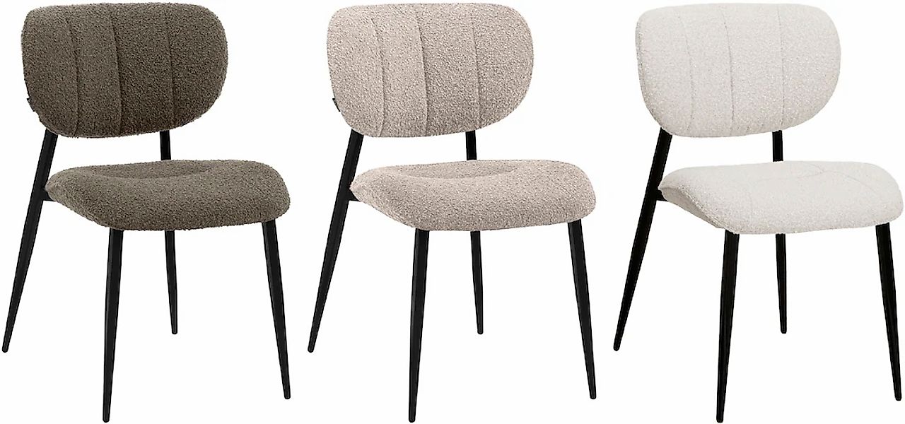 OMG Design Esszimmerstuhl "Joe", (Set), 1 St., Stoff, moderner Bouclé Bezug günstig online kaufen