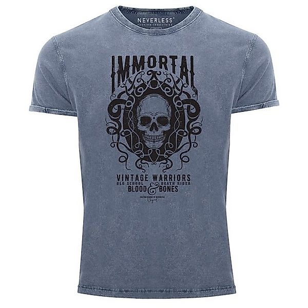 Neverless Print-Shirt Neverless® Herren T-Shirt Vintage Shirt Printshirt Im günstig online kaufen