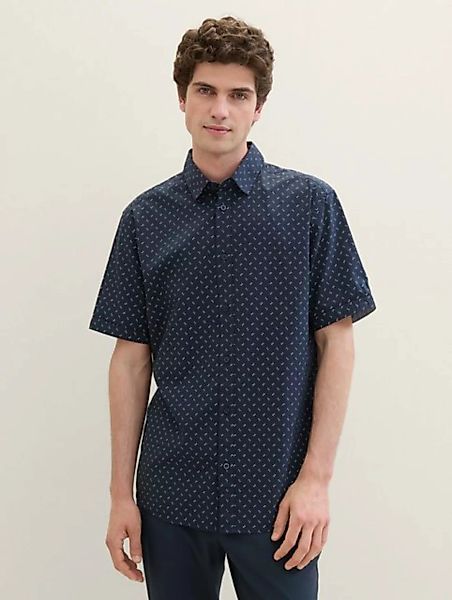 TOM TAILOR Langarmhemd Hemd mit Allover-Print günstig online kaufen