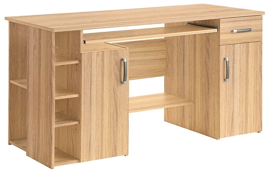 VOGL Möbelfabrik Schreibtisch »Tim mit seitlich offenen Fächern & Tastatura günstig online kaufen