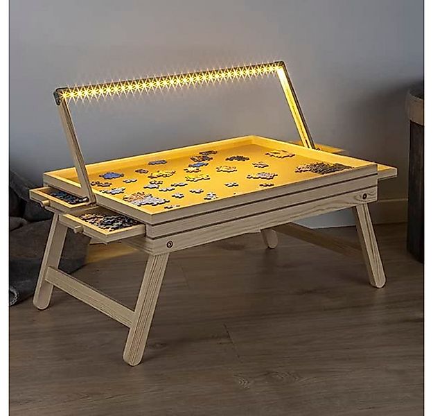 HI Puzzle Puzzlebrett Puzzlematte 1.000 Teile mit Beleuchtung Puzzletisch, günstig online kaufen
