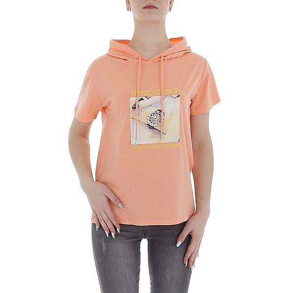 Ital-Design T-Shirt Damen Freizeit (85941288) Kapuze Print Stretch T-Shirt günstig online kaufen