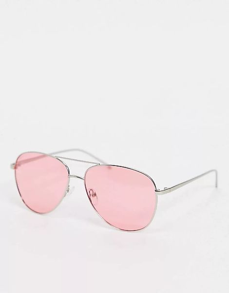 Pilgrim – Cyder – Vergoldete Sonnenbrille-Rosa günstig online kaufen